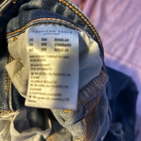 New American eagle jeans size 000 regular,worn a few times only - Picture 5 of 6